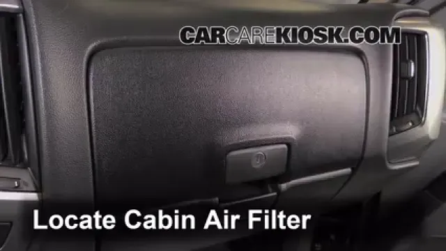 2014 Chevrolet Silverado 1500 LT 5.3L V8 FlexFuel Crew Cab Pickup Filtre à air (intérieur) Changement